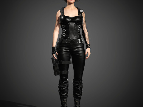 Jill Valentine Character 3D Model