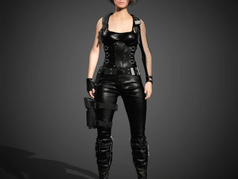 Jill Valentine Character 3D Model