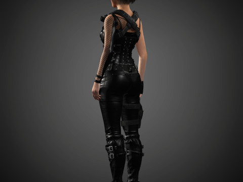 Jill Valentine Character 3D Model