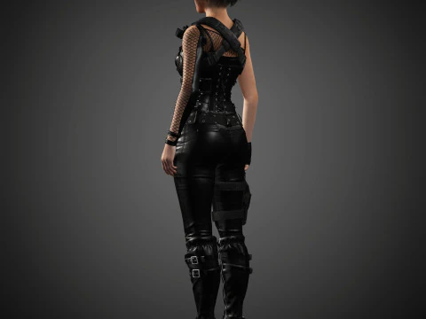 Jill Valentine Character 3D Model