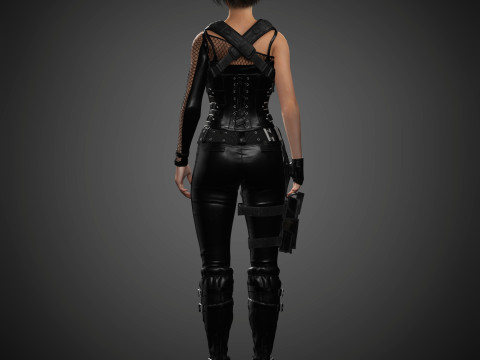 Jill Valentine Character 3D Model