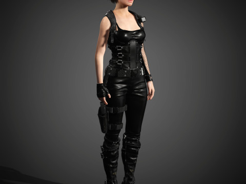 Jill Valentine Character 3D Model