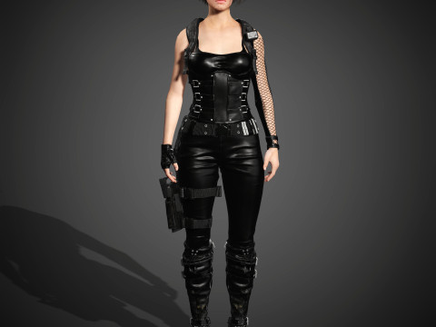 Jill Valentine Character 3D Model
