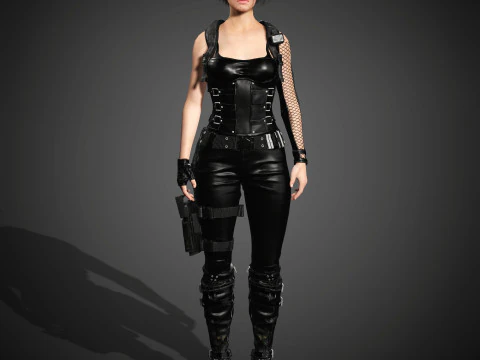 Jill Valentine Character 3D Model