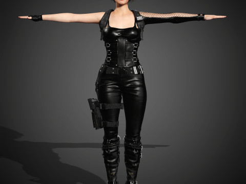 Jill Valentine Character 3D Model