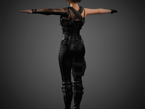 Jill Valentine Character 3D Model