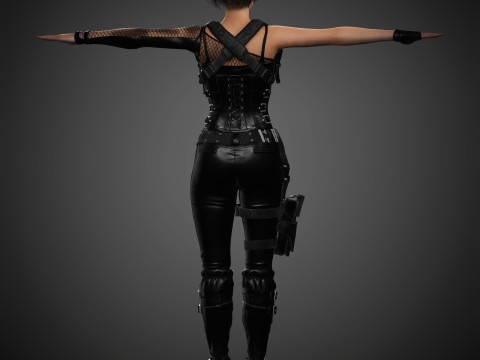 Jill Valentine Character 3D Model