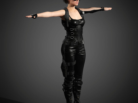 Jill Valentine Character 3D Model