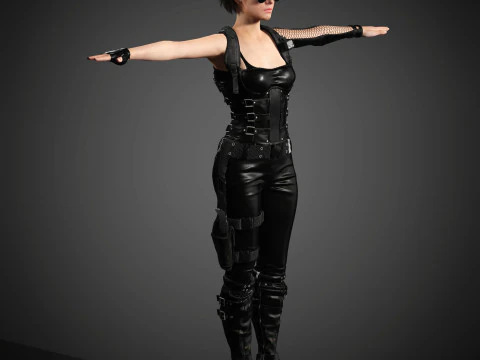 Jill Valentine Character 3D Model