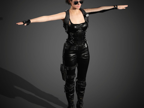 Jill Valentine Character 3D Model