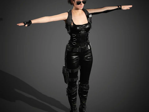 Jill Valentine Character 3D Model