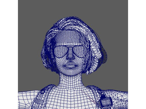 Jill Valentine Character 3D Model