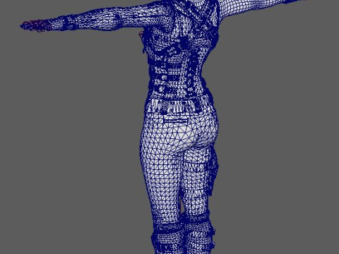 Jill Valentine Character 3D Model