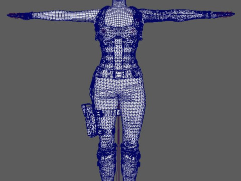 Jill Valentine Character 3D Model