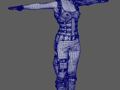 Jill Valentine Character 3D Model
