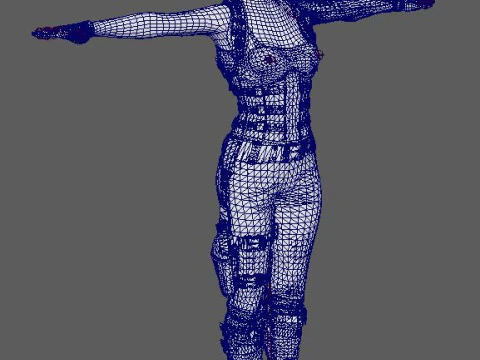 Jill Valentine Character 3D Model