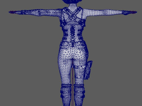Jill Valentine Character 3D Model
