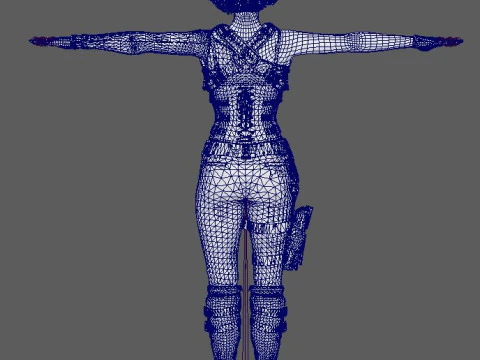 Jill Valentine Character 3D Model