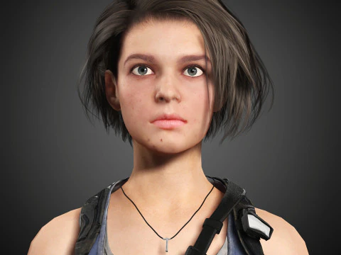 Jill Valentine Character 3D Model