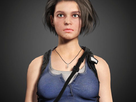 Jill Valentine Character Model 3D