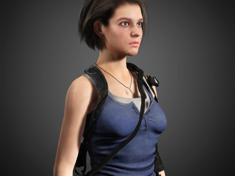 Jill Valentine Character Model 3D