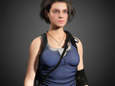 Jill Valentine Character 3D Model