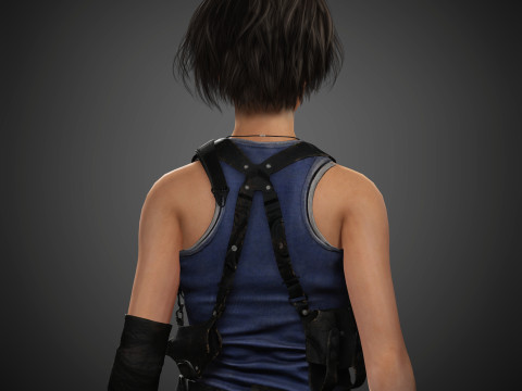 Jill Valentine Character Model 3D