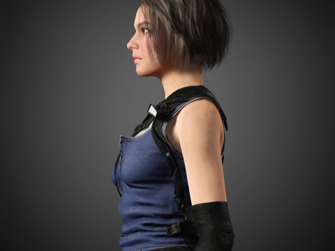 Jill Valentine Character Model 3D