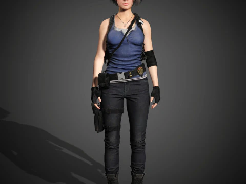 Jill Valentine Character 3D Model