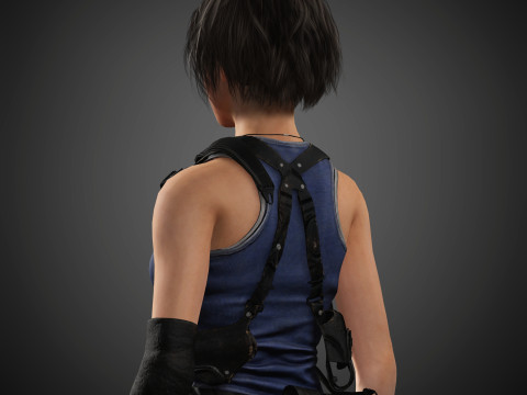 Jill Valentine Character Model 3D