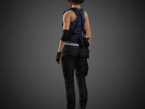 Jill Valentine Character 3D Model