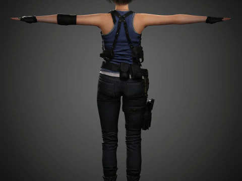 Jill Valentine Character 3D Model