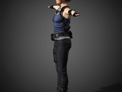 Jill Valentine Character Model 3D