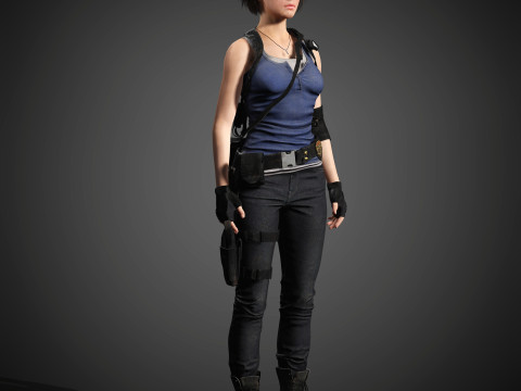 Jill Valentine Character Model 3D