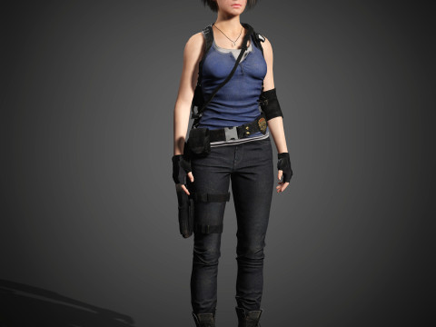 Jill Valentine Character Model 3D