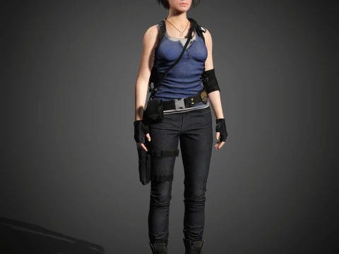 Jill Valentine Character 3D Model
