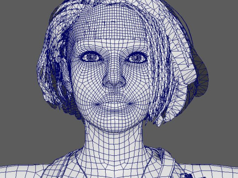 Jill Valentine Character Model 3D