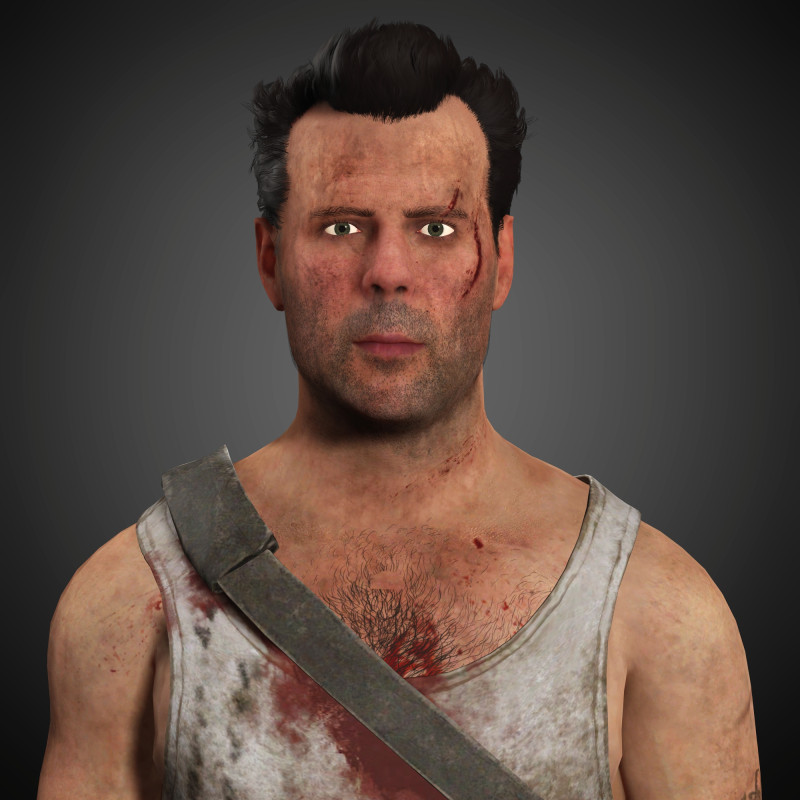 John McClane Character Modelo 3D .c4d .max .obj .3ds .fbx .stl .blend