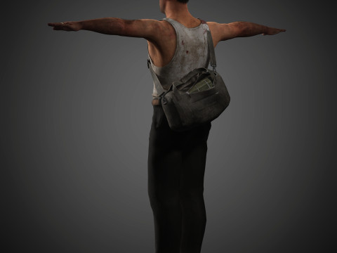 John McClane Character Modelo 3D