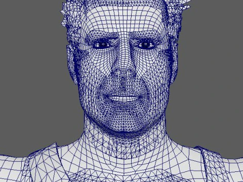 John McClane Character 3D Model