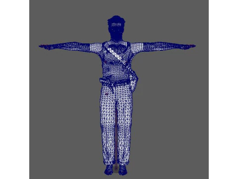 John McClane Character 3D Model