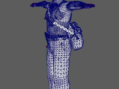 John McClane Character Modelo 3D