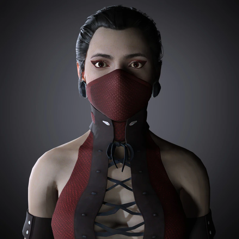 Skarlet Character 3D Model .c4d .max .obj .3ds .fbx .stl .blend 