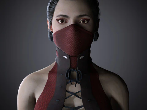 Skarlet Character 3D Model