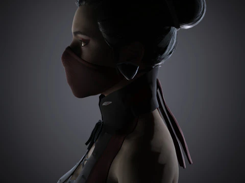 Skarlet Character 3D Model
