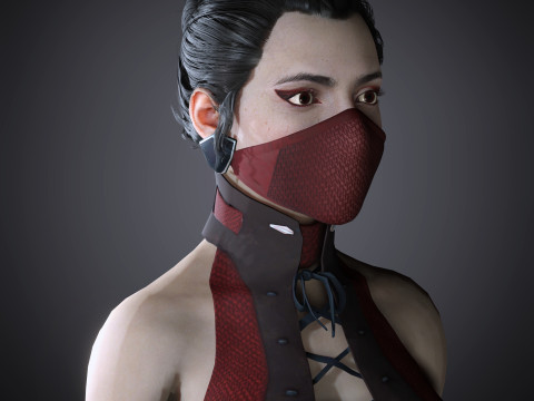Skarlet Character Model 3D