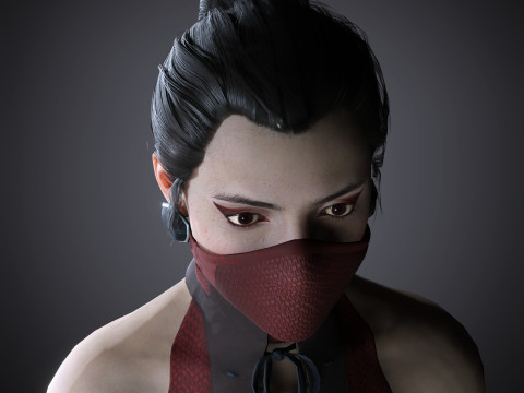 Skarlet Character Model 3D