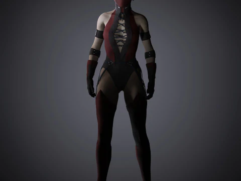 Skarlet Character 3D Model