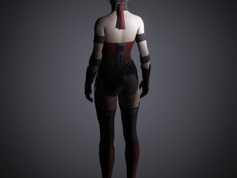 Skarlet Character Model 3D