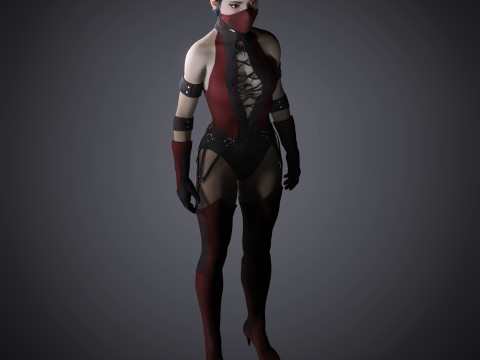 Skarlet Character Model 3D
